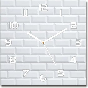 Négyzet alakú üveg falióra Kerámia falióra 30x30