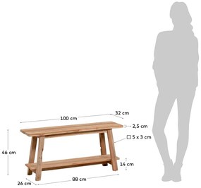 Safara teakfa kerti pad - Kave Home