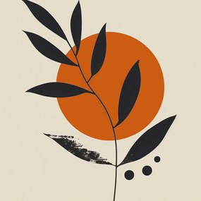 Poszter 70x70cm Élénkített Nap