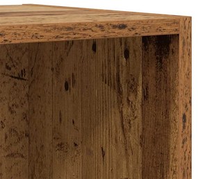 Fali TV Szekrény 2 pcs Régi fa 37 x 37 x 72 cm Faanyag
