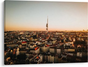 Naplemente Zizkov felett (70x50 cm)