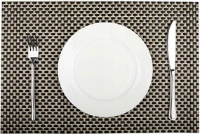 Asztali alátét 30x45 Mocca fekete-arany tányéralátét