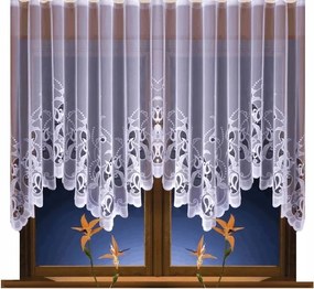 Mg Függöny jacquard Justi Fehér 250x160 kész Bt