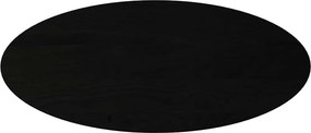 vidaXL sötétbarna tömör akácfa ovális alakú asztallap 140 x 60 x 2 cm