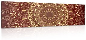 Kép arany Mandala bordó háttéren