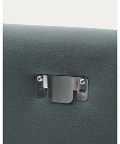 Szürkésbarna kárpitozott franciaágy 180x200 cm Jaira – Kave Home