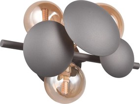 Szürke-aranyszínű fali lámpa Bubble – Trio Select