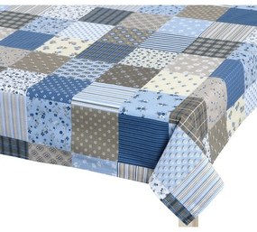 Bellatex terítő Adela Patchwork kék , 120 x 140 cm