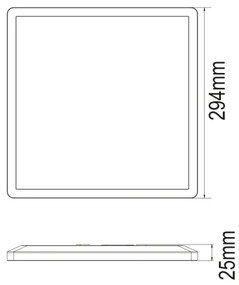 Globo 41563-18W - LED Fürdőszobai mennyezeti lámpa SAPANA LED/18W/230V IP44