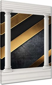 Vászonkép 50x70 Arany csíkok