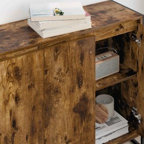 Oldalsó szekrény Füstös tölgy 96,5 x 30 x 75 cm Faanyag