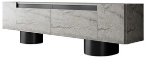 TV szekrény Bohem - Travertine, Black