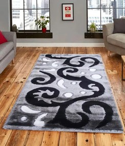 Sierra design shaggy szőnyeg szürke 150 x 230 cm