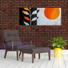 Kép - Növény és nap absztrakciója (120x50 cm)