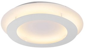 Fehér LED mennyezeti lámpa fém búrával 50x50 cm Merle – Candellux Lighting