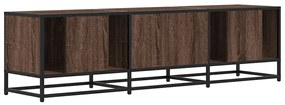 barna tölgy színű szerelt fa és fém TV-szekrény 150x35x41 cm