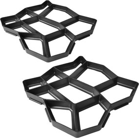 vidaXL Kerti térkősablon 42 x 42 x 4 cm 2 db-os szett
