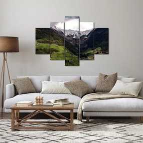 Kép - Völgy a hegyek alatt (150x105 cm)