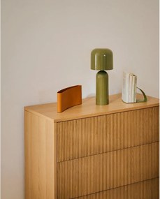 Natúr színű komód tölgyfa dekorral 90x79x50 cm Helvine – Kave Home