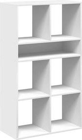 vidaXL könyvszekrény fehér 66x31x112 cm szerelt fa