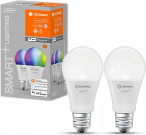 2PAK Led izzó E27 A60 9W 806lm Rgbw Smart+ WiFi Tompítható LEDVANCEIzzó