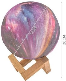 Holdfényes éjszakai fény 15 cm 16 színben