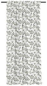 Fehér-zöld pamut-szatén függöny 110x250 cm Santa Likes Mistletoe – Butter Kings