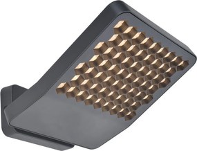 LUTEC 7801606118 ATLANTIS Modern Kültéri Fali Lámpa Szürke LED IP44
