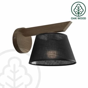 Brilagi - LED fali lámpa ANTHONY 1xE14/40W/230V diófa/fekete