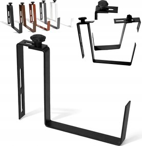 Erkélyláda tartó fém állítható virágtartó akasztó