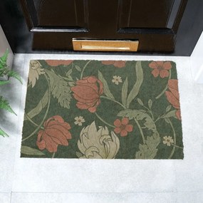 Kókuszrost lábtörlő 60x90 cm William Morris Rose – Artsy Doormats