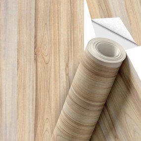 Öntapadós fali tapéta tekercsben furnér ragasztóval 10 m x 45 cm Deszkák