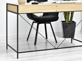 PC asztal Unica (szonoma + fekete). 1109858
