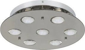 Beltéri mennyezeti lámpa gu10 7x15w füstszínű naomi