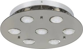 Rabalux beltéri mennyezeti lámpa gu10 7x15w füstszínű naomi