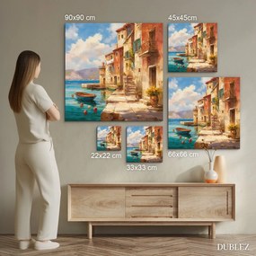 DUBLEZ | Fából készült kép - Festői tengerpart