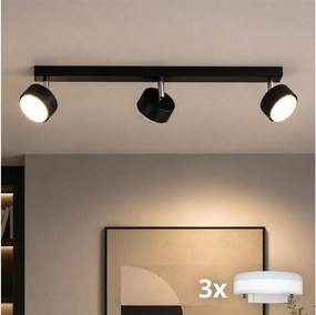 Brilagi - LED spotlámpa MONO 3xGX53/30W/230V fekete