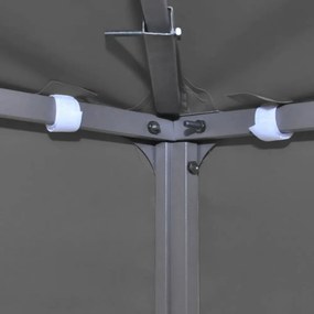 sötétszürke csere pavilon ponyvatető 310 g/m² 3 x 3 m