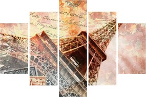 Kép - Eiffel-torony vintage stílusban (150x105 cm)