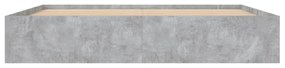 betonszürke ágykeret 200 x 200 cm