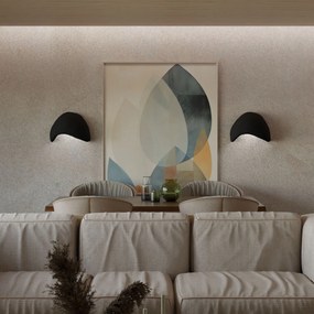 Fali Lámpa Szett (2 db)Wabi Sabi Shell - Fekete