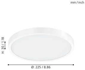 Eglo 98292 - LED dimmelhető mennyezeti lámpa FUEVA-A LED/14W/230V + távirányító