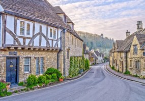 Poszter 100x70cm Kő házikók, Assaf Frank