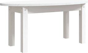 vidaXL fehér tömör fenyőfa dohányzóasztal 80x40x35 cm