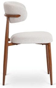 Elegáns Étkezőszék Dió/Világos Szürke Színben. FLAVIO