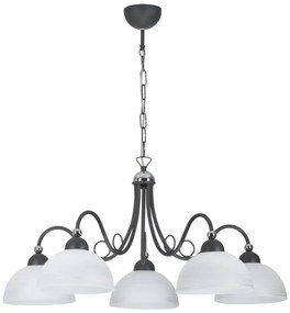 Jupiter 1491 - Csillár láncon SAGA 5xE27/60W/230V