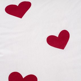 4Home Red Hearts pamut ágyneműhuzat, 140 x 220 cm, 70 x 90 cm, 140 x 220 cm, 70 x 90 cm