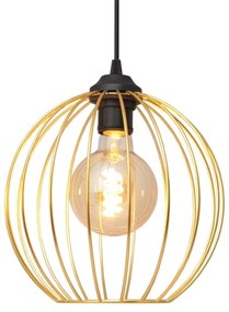 Csillár zsinóron MERCURE 2xE27/15W/230V arany/fekete