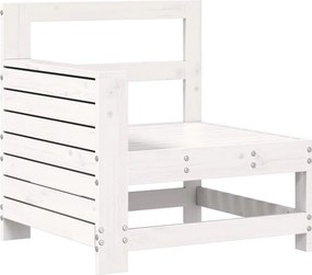 vidaXL fehér tömör fenyőfa kerti karfás kanapé 69x62x70,5 cm