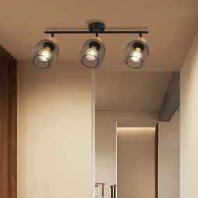 Brilagi - Spotlámpa BASKLITE 3xE27/15W/230V kaucsukfa/fekete